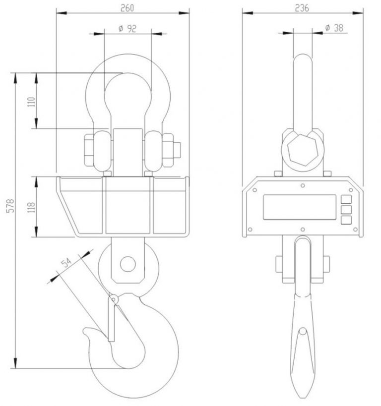 OCS-K 10t (10000kg) Crane Scale - Womag Weighing Ltd