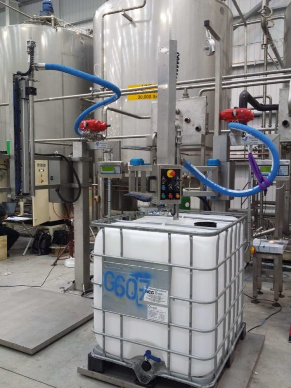 The FT-100 Automated Filling System for Chemicals, Construction, Household Liquid Products and Food & Drink